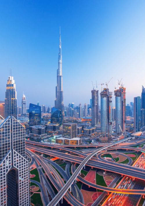 Modern,Dubai,City,Center,Skyline,At,The,Sunset,,Dubai,,United Modern,Dubai,City,Center,Skyline,At,The,Sunset,,Dubai,,United
